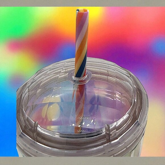 Starbucks 24 Oz Holographic Tumbler With Straw BPA-Free - Picture 5 of 6